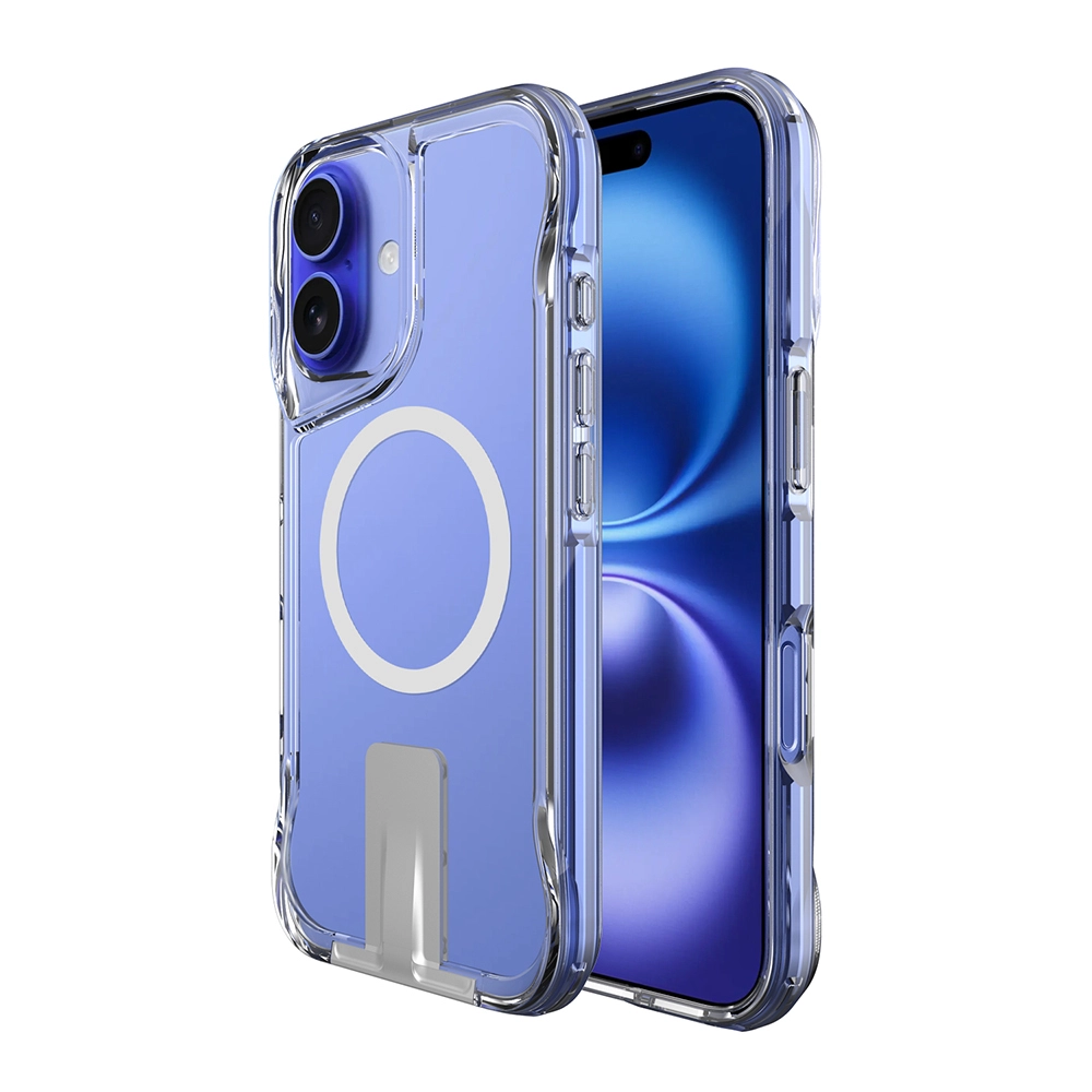 iPhone Uyumlu 16 Kılıf M-safe Şarj Özellikli Zore T-Max Standlı Kapak