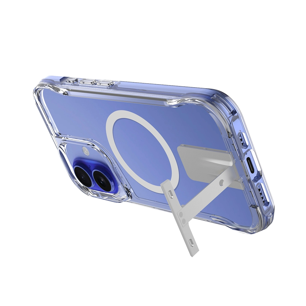 iPhone Uyumlu 16 Kılıf M-safe Şarj Özellikli Zore T-Max Standlı Kapak