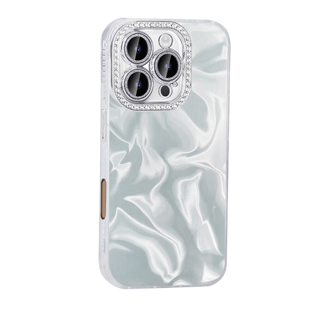 iPhone Uyumlu 16 Pro Max Kılıf Airbagli Parlak Taş Detay Tasarımlı Zore Esila Kapak