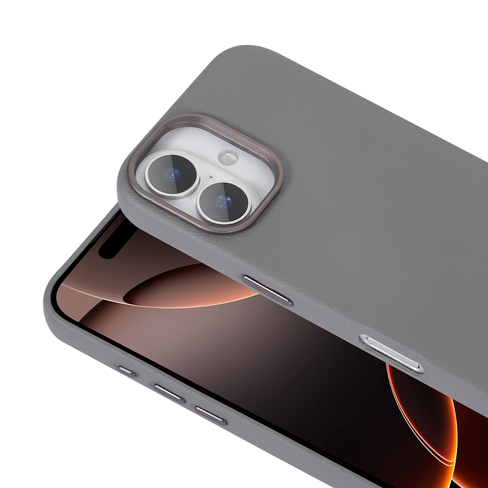 iPhone Uyumlu 16 Kılıf M-safe Şarj Özellikli PU Deri Zore Adora Kapak