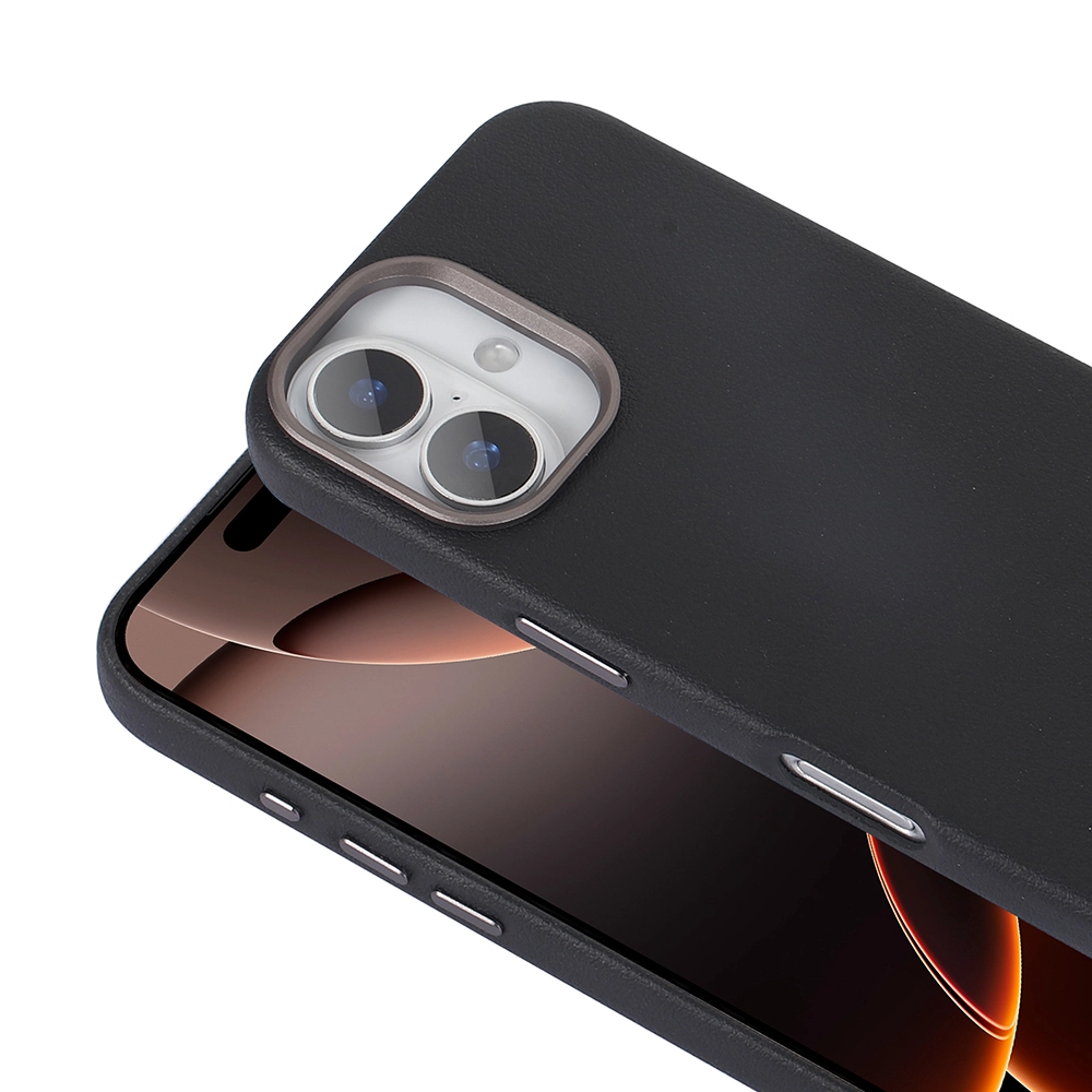 iPhone Uyumlu 16 Plus Kılıf M-safe Şarj Özellikli PU Deri Zore Adora Kapak