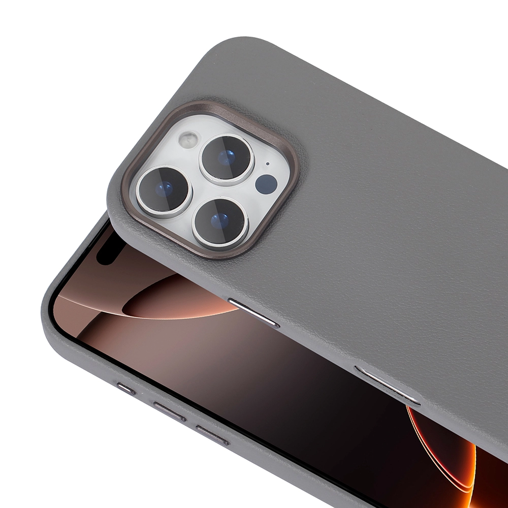 iPhone Uyumlu 16 Pro Max Kılıf M-safe Şarj Özellikli PU Deri Zore Adora Kapak