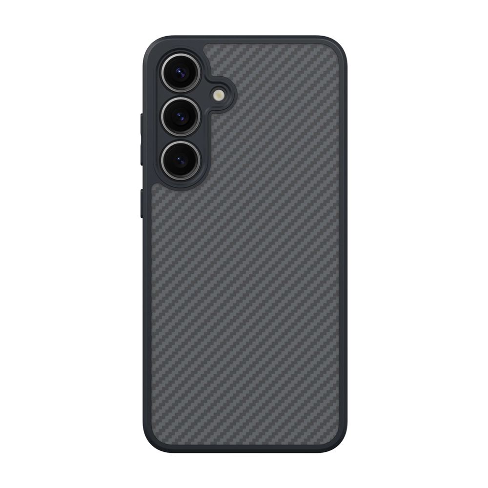 Galaxy Uyumlu S25 Kılıf M-safe Şarj Özellikli Karbon Fiber Tasarımlı Zore Elnino Kapak