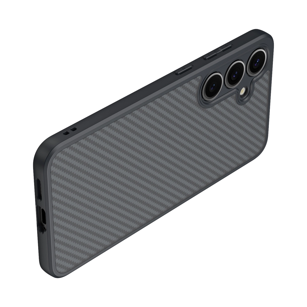 Galaxy Uyumlu S25 Plus Kılıf M-safe Şarj Özellikli Karbon Fiber Tasarımlı Zore Elnino Kapak