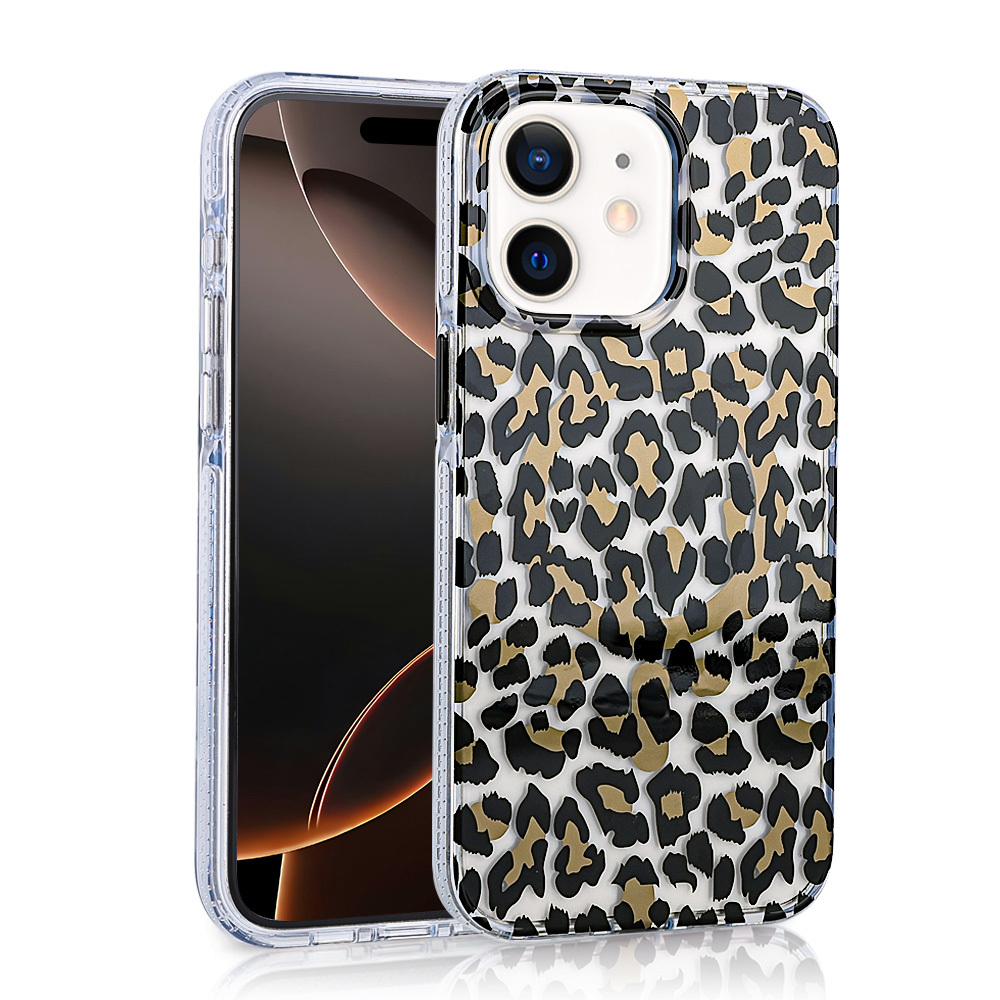 iPhone Uyumlu 11 Kılıf M-safe Şarj Özellikli Zore Jago Kapak-Siyah-kahverengi