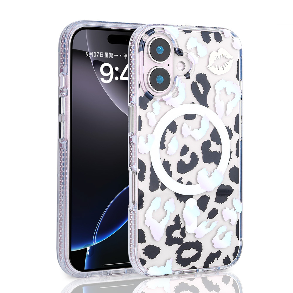 iPhone Uyumlu 16 Plus Kılıf M-safe Şarj Özellikli Zore Jago Kapak-Beyaz
