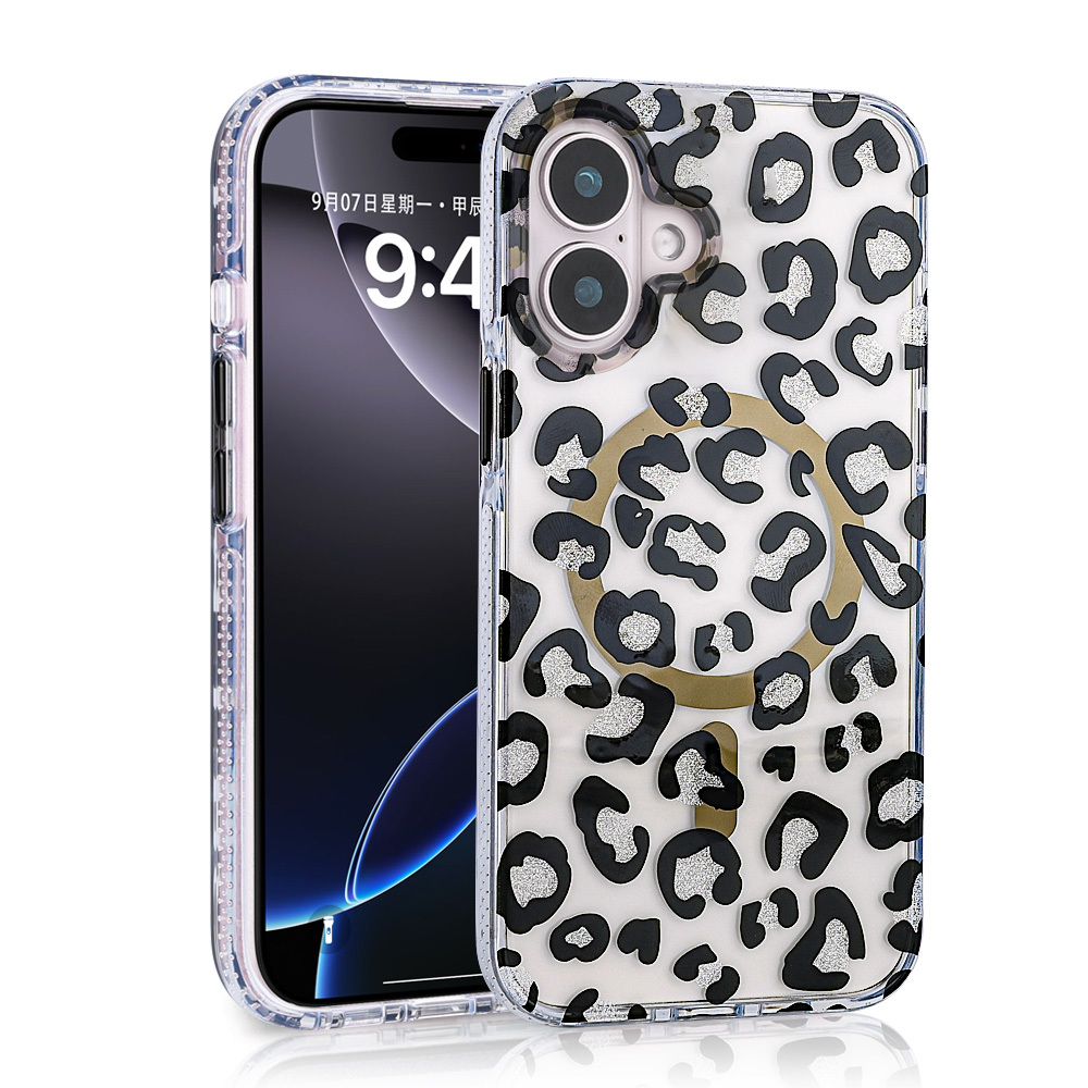 iPhone Uyumlu 16 Plus Kılıf M-safe Şarj Özellikli Zore Jago Kapak-Siyah