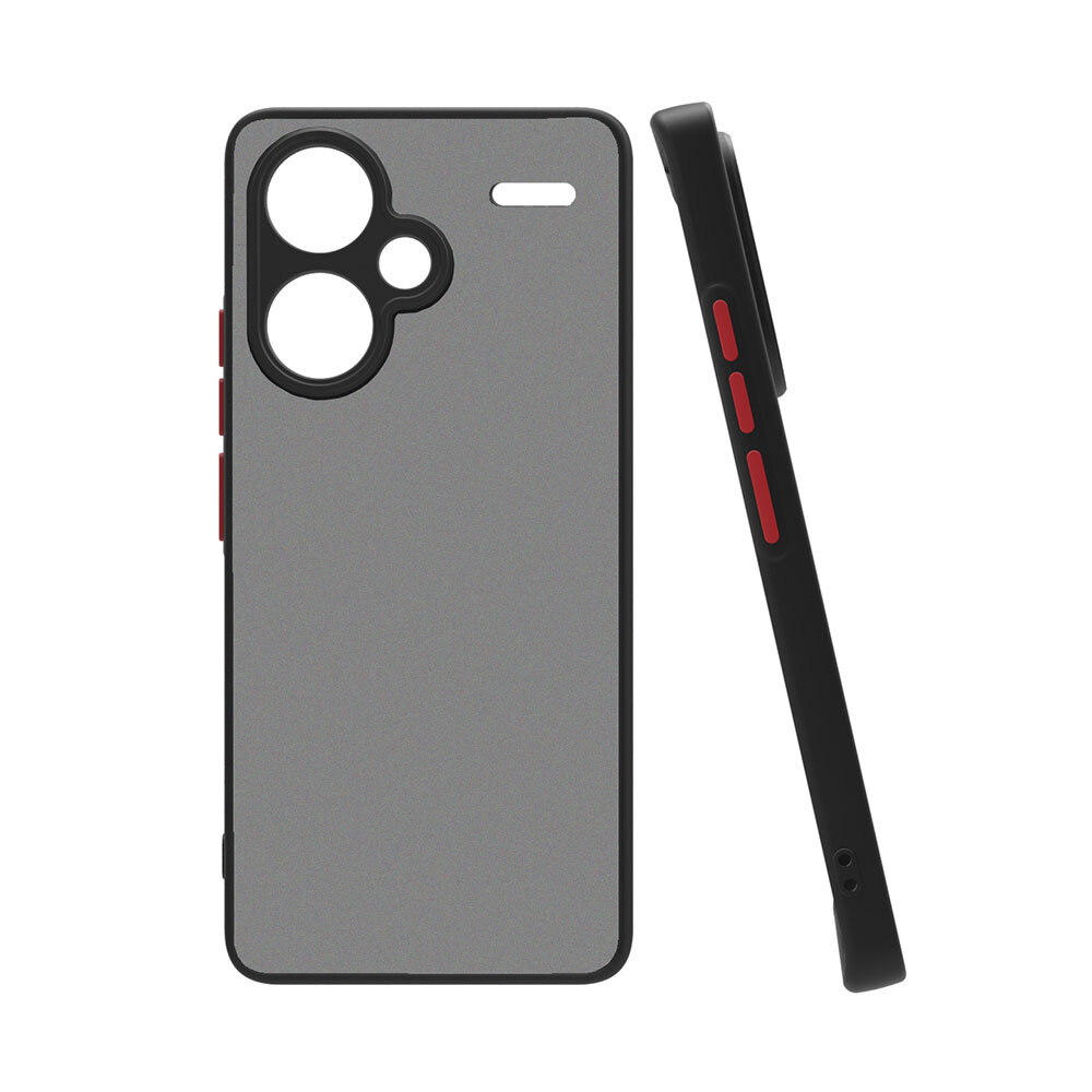 Xiaomi Uyumlu  Redmi Note 13 Pro Plus 5G Kılıf Zore Hux Kapak-Siyah