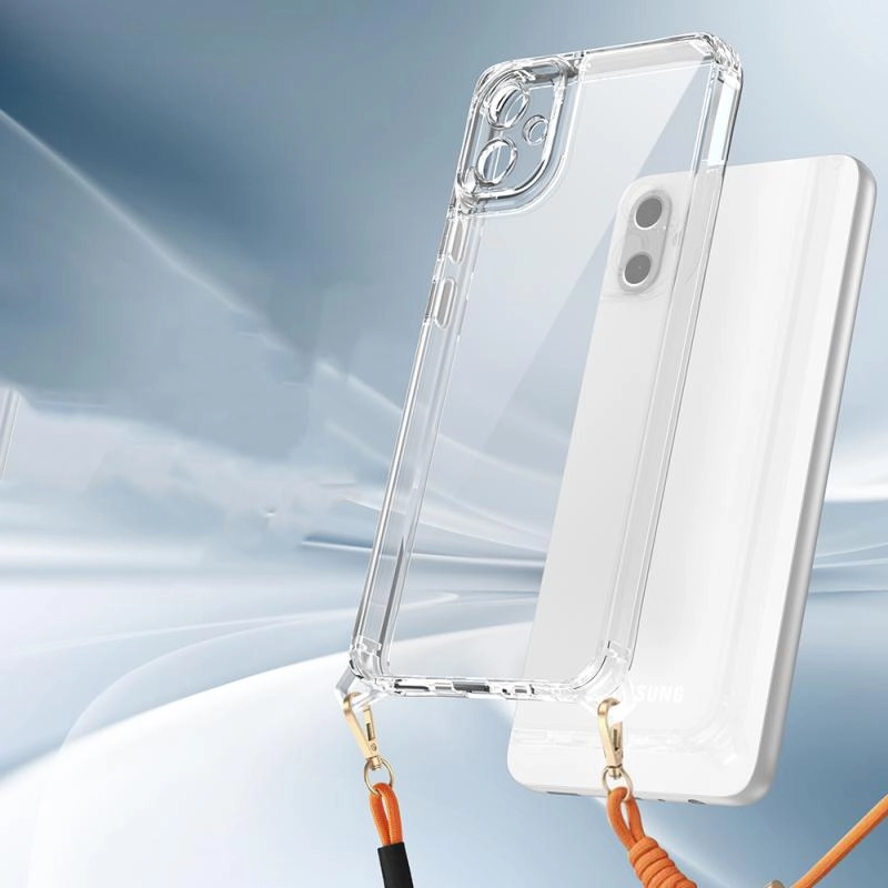 Galaxy Uyumlu A06 Kılıf Airbagli Takılabilir Askı Aparatlı Zore Snap Silikon Kapak