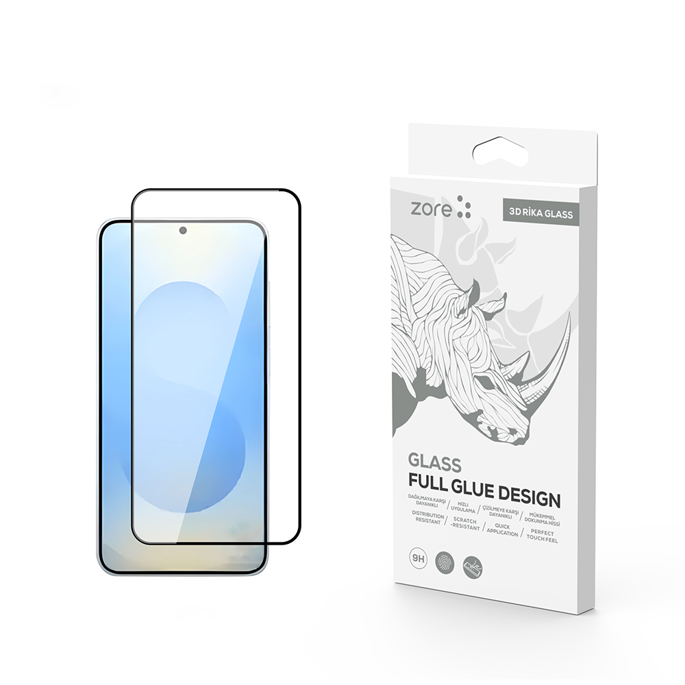 Galaxy Uyumlu S25 Zore Rika Premium Temperli Cam Ekran Koruyucu