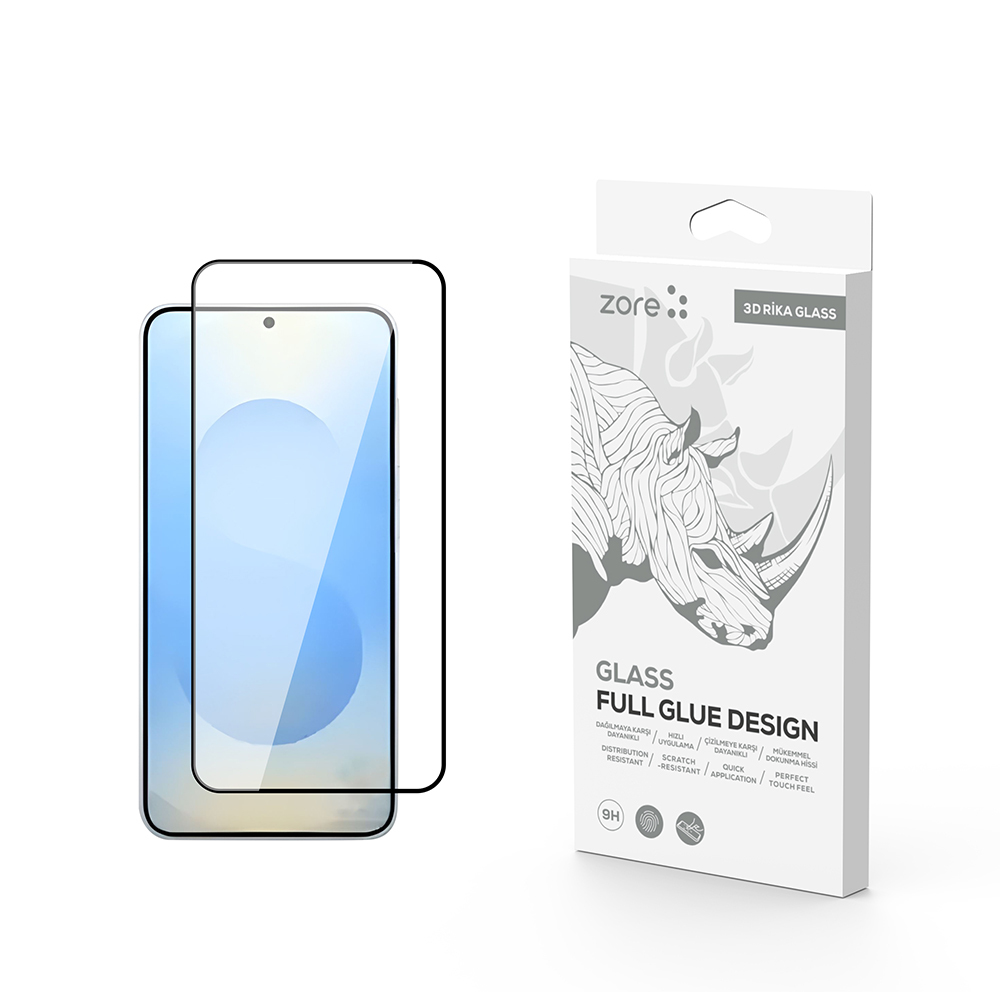 Galaxy Uyumlu S25 Plus Zore Rika Premium Temperli Cam Ekran Koruyucu