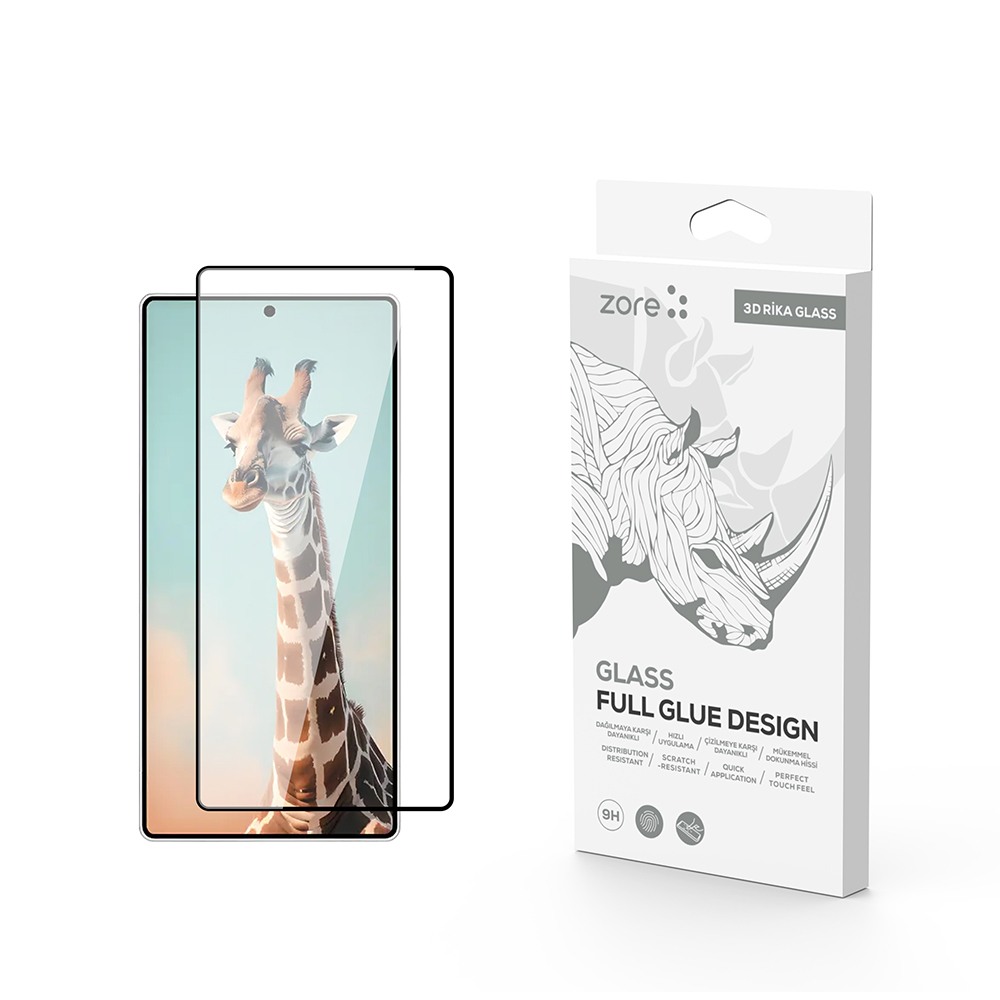 Galaxy Uyumlu S25 Ultra Zore Rika Premium Temperli Cam Ekran Koruyucu