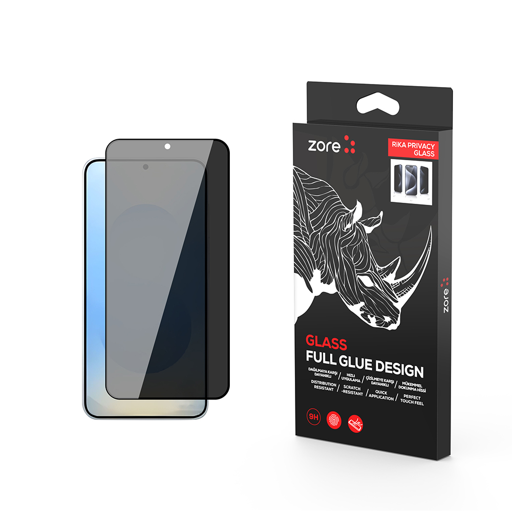 Galaxy Uyumlu S25 Plus Zore Rika Premium Hayalet Temperli Cam Ekran Koruyucu