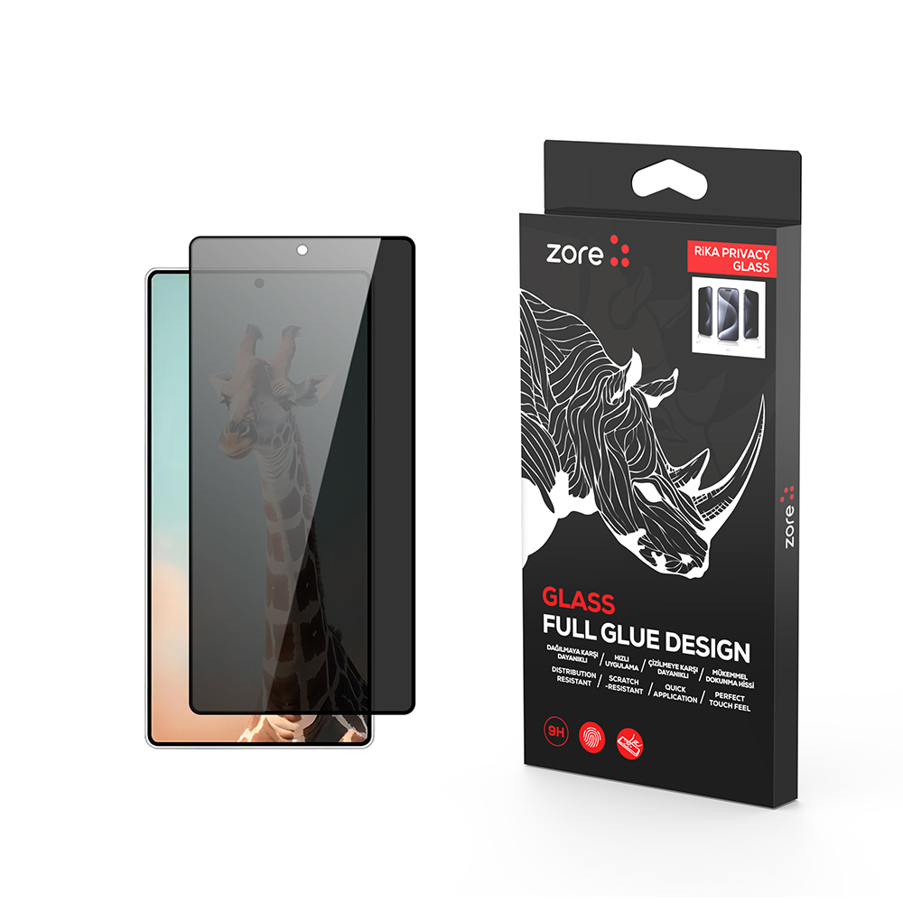 Galaxy Uyumlu S25 Ultra Zore Rika Premium Hayalet Temperli Cam Ekran Koruyucu