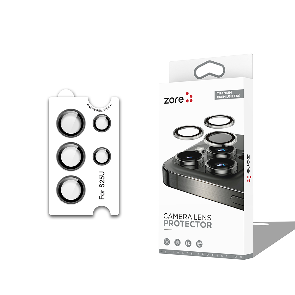 Galaxy Uyumlu S25 Ultra Zore CL-12 Premium Safir Parmak İzi Bırakmayan Anti-Reflective Kamera Lens Koruyucu