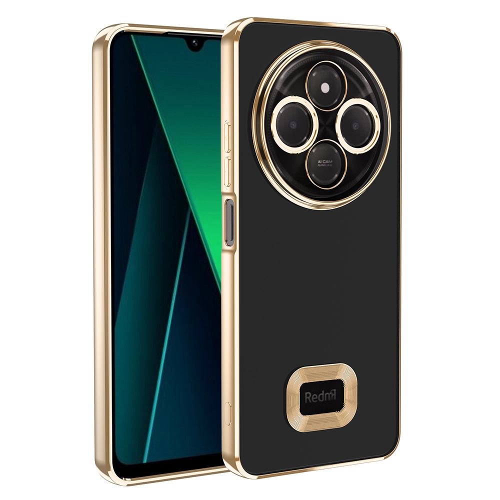Xiaomi Uyumlu  Redmi 14C 4G Kılıf Kamera Korumalı Logo Gösteren Zore Omega Kapak