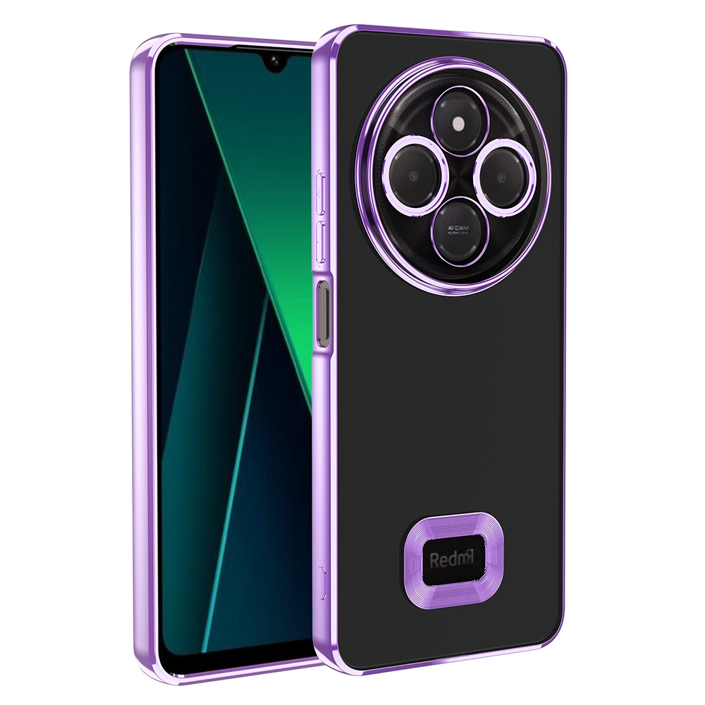 Xiaomi Uyumlu  Redmi 14C 4G Kılıf Kamera Korumalı Logo Gösteren Zore Omega Kapak