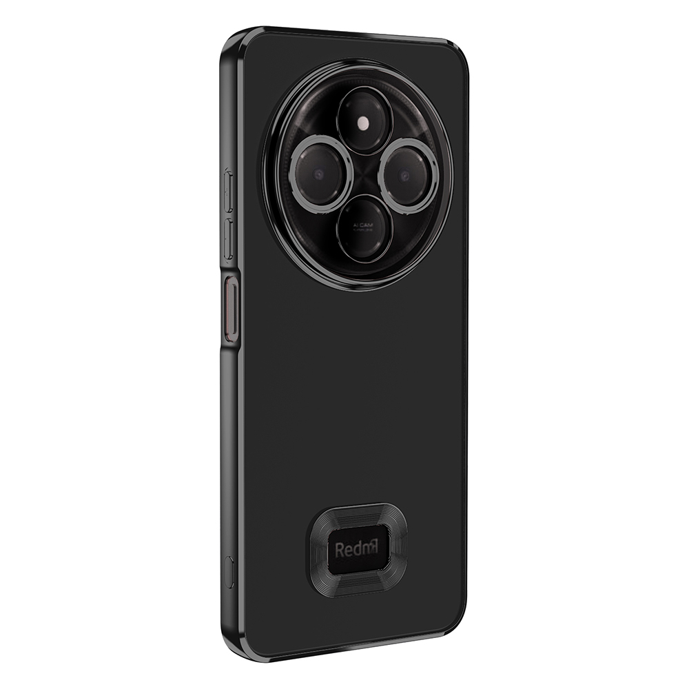 Xiaomi Uyumlu  Redmi 14C 4G Kılıf Kamera Korumalı Logo Gösteren Zore Omega Kapak-Siyah