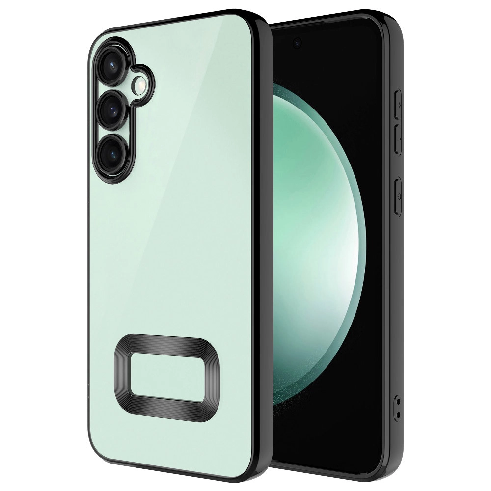 Galaxy Uyumlu S24 FE Kılıf Kamera Korumalı Logo Gösteren Zore Omega Kapak