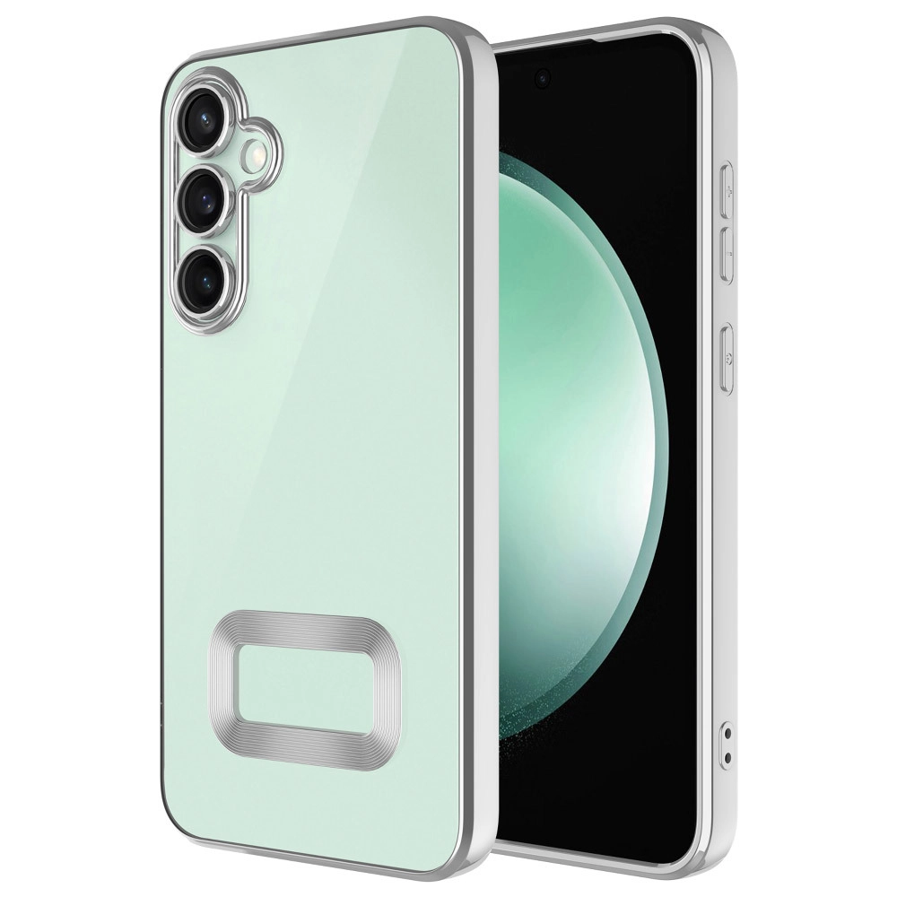 Galaxy Uyumlu S24 FE Kılıf Kamera Korumalı Logo Gösteren Zore Omega Kapak