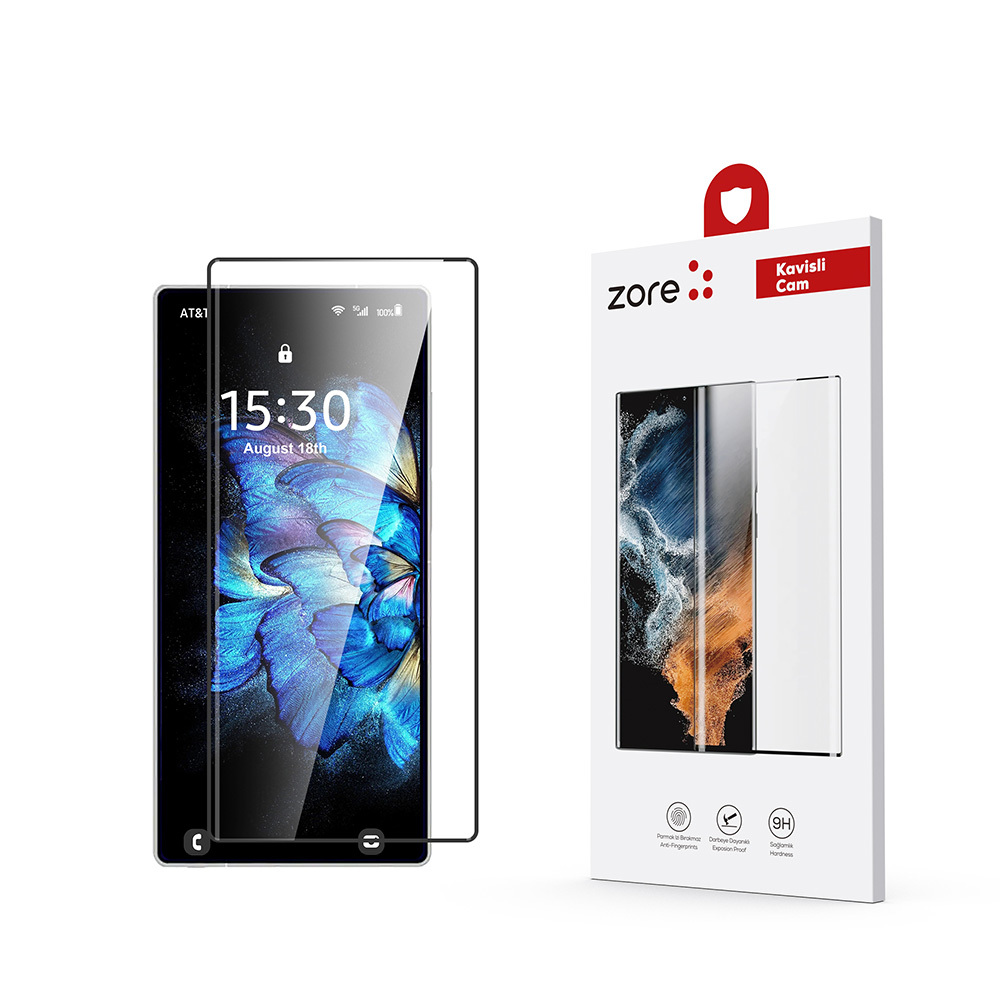 Galaxy Uyumlu S25 Ultra Zore Etnaa Cam Ekran Koruyucu