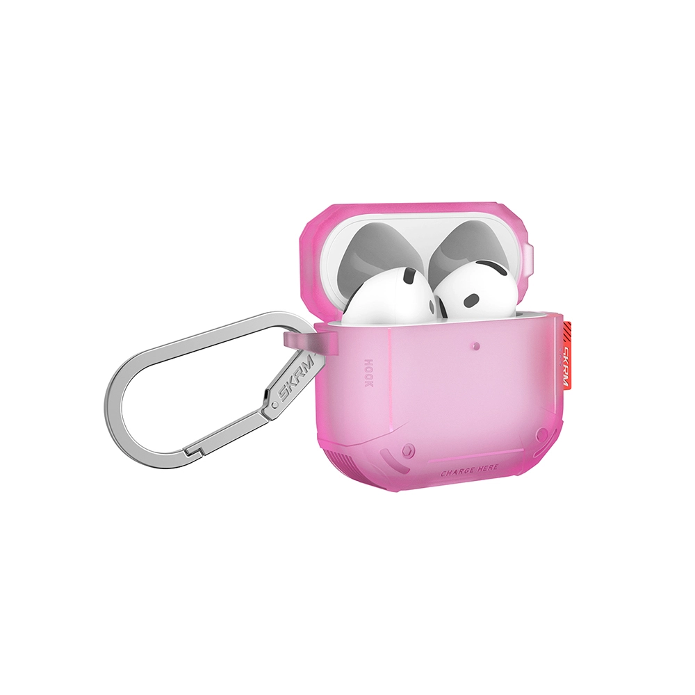 Airpods Uyumlu 4 Kılıf Airbagli Yivli Köşe Tasarımlı 360 Derece Tam Koruma Skinarma Mecha CE Kılıf