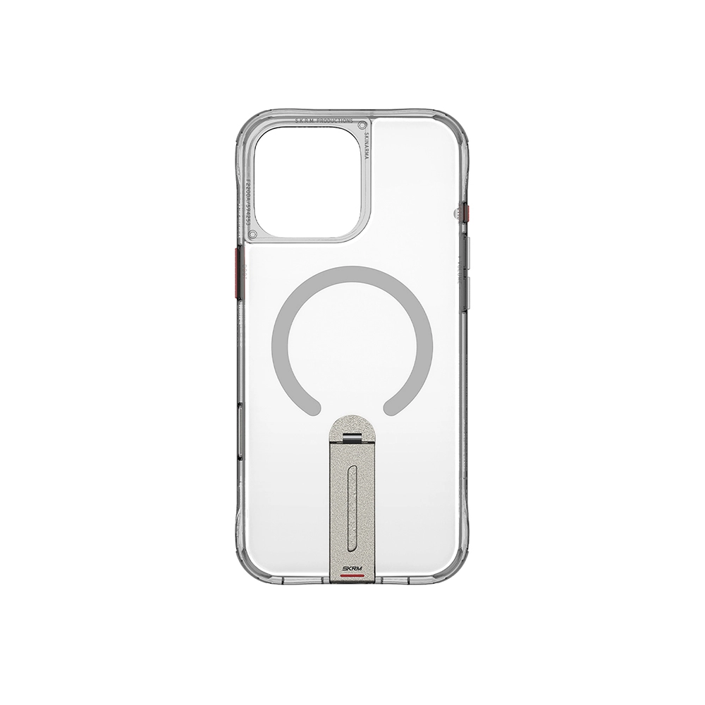 iPhone Uyumlu 16 Pro Max Kılıf M-safe Şarj Özellikli 360 Derece Dönebilen Standlı Skinarma Helix Kapak