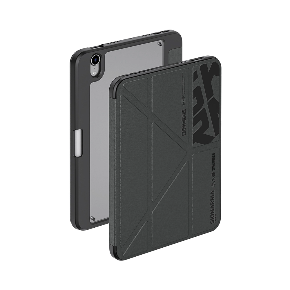 iPad Uyumlu Mini 2024 (7.Nesil) Kılıf Skinarma Desenli Airbag Tasarımlı Standlı Spunk Kapak