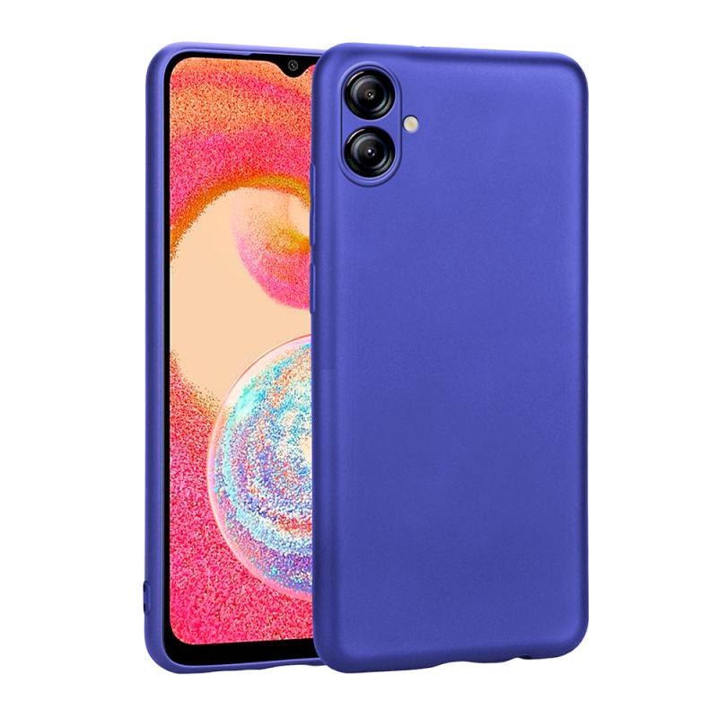 Galaxy Uyumlu A06 Kılıf Zore Premier Silikon Kapak-Saks mavi