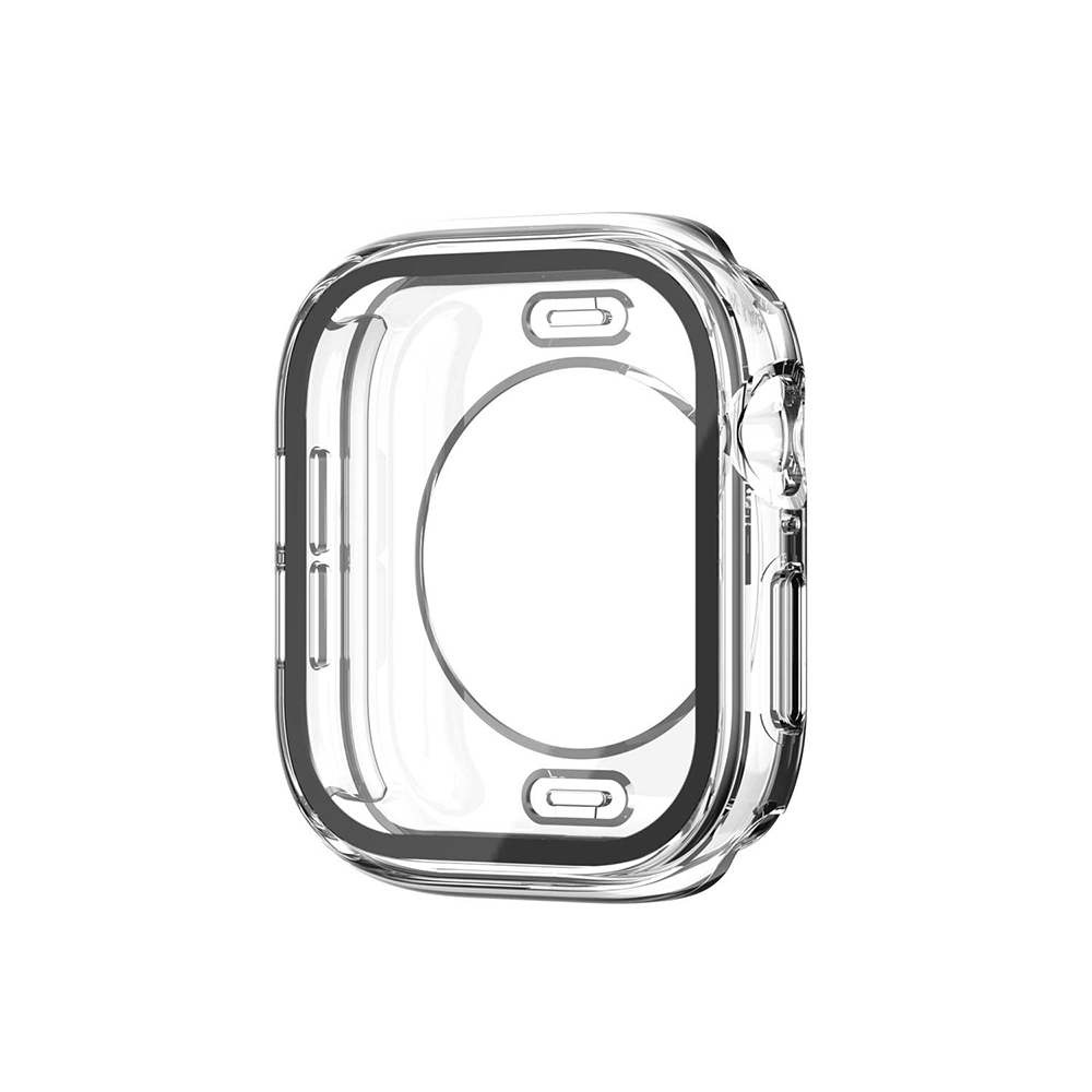 Watch 10 42mm 360 Derece Korumalı Kasa ve Ekran Koruyucu Zore Watch Gard 12-Şeffaf