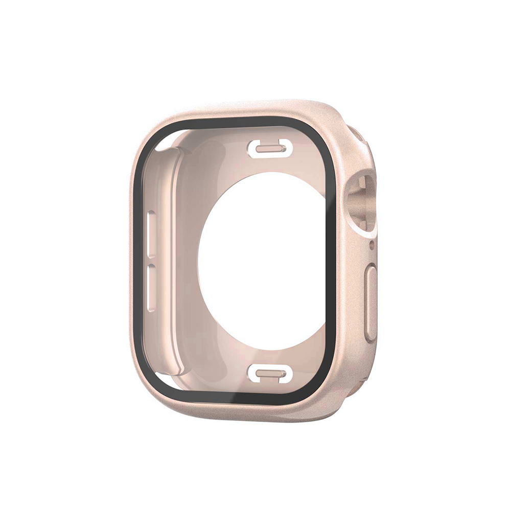 Watch 10 46mm 360 Derece Korumalı Kasa ve Ekran Koruyucu Zore Watch Gard 12-Rose gold