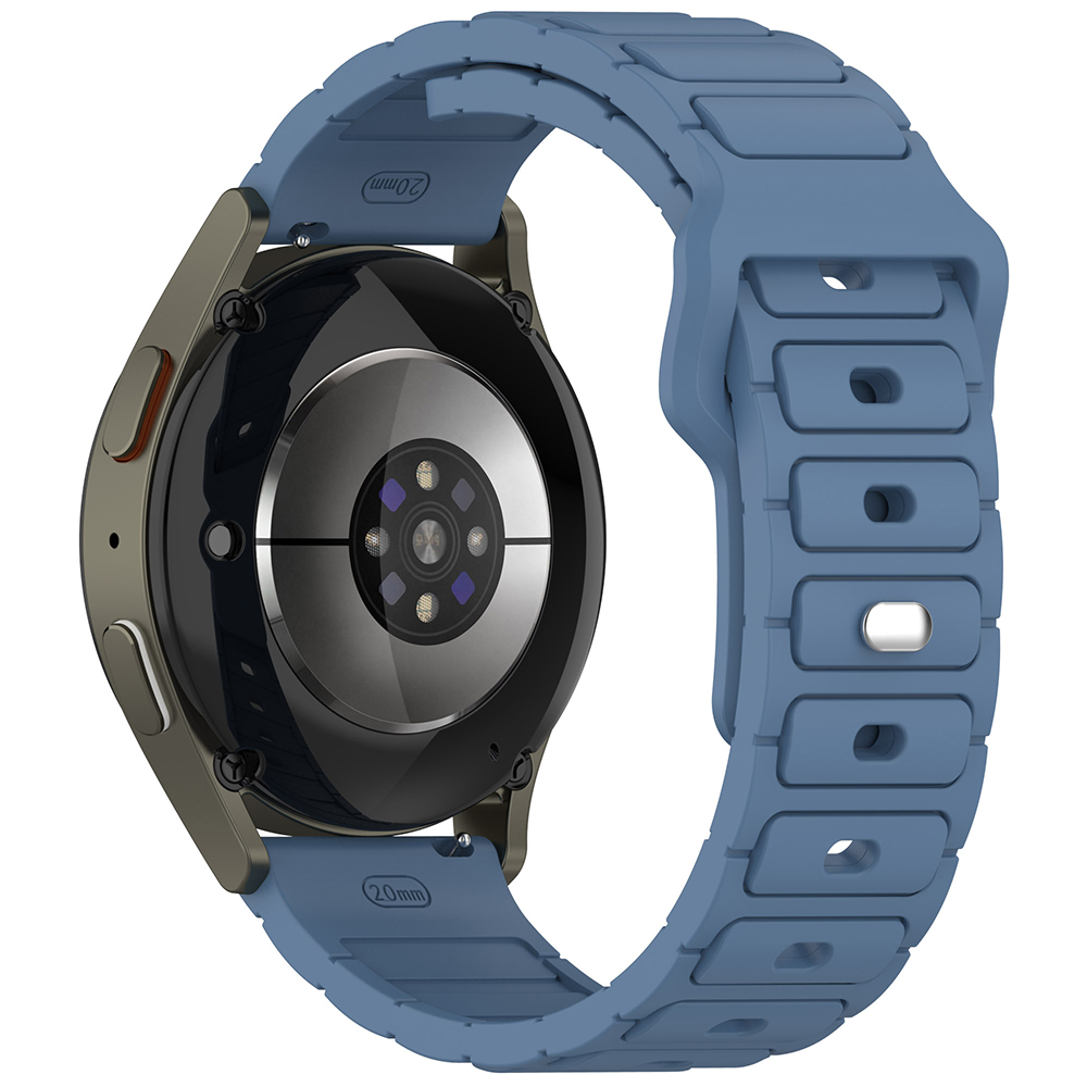 Galaxy Uyumlu Watch 46mm Zore KRD-132 22mm Silikon Kordon Strap Kayış-Mavi
