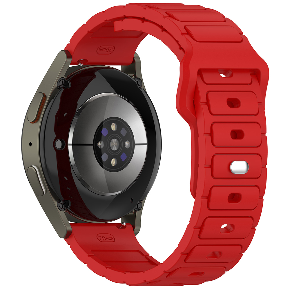 Xiaomi Uyumlu  Amazfit Pace Zore KRD-132 22mm Silikon Kordon Strap Kayış-Kırmızı