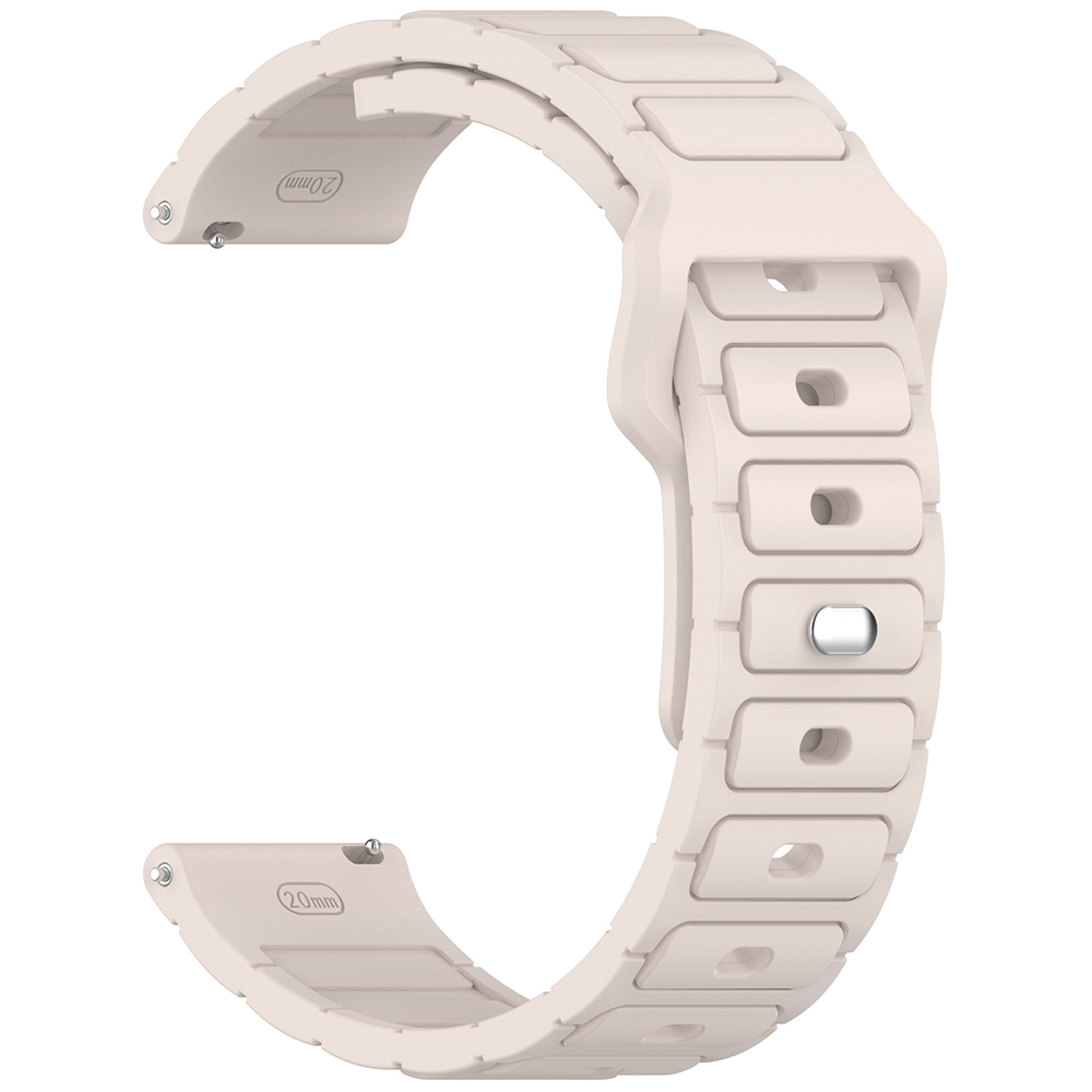 Huawei Uyumlu GT2 46mm Zore KRD-132 22mm Silikon Kordon Strap Kayış-Starlight
