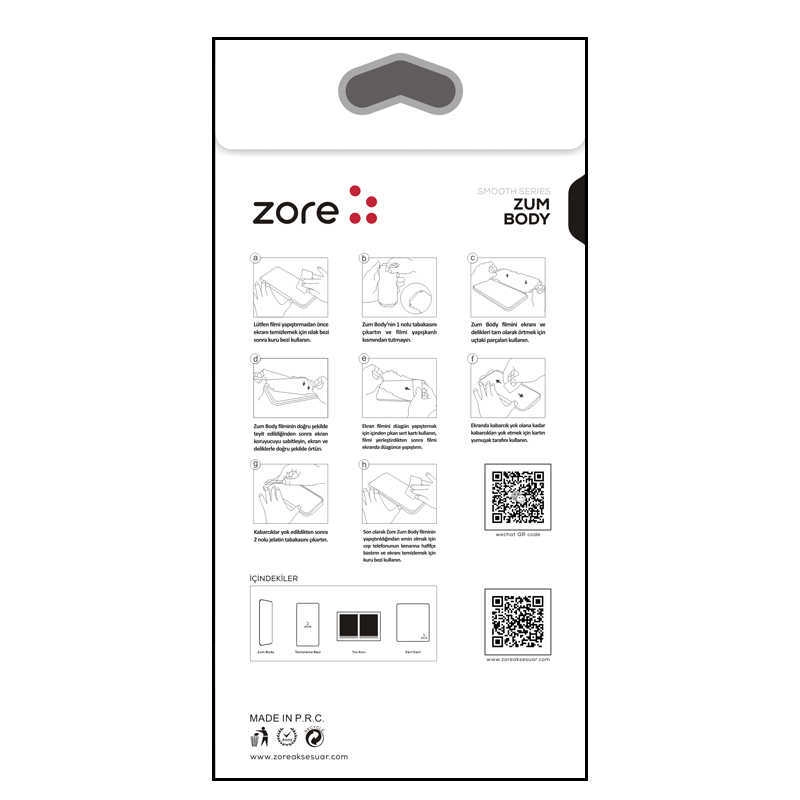 iPhone Uyumlu 16 Zore Zum Body Ekran Koruyucu