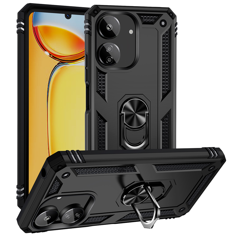 Xiaomi Uyumlu  Poco C65 Kılıf Zore Vega Kapak-Siyah