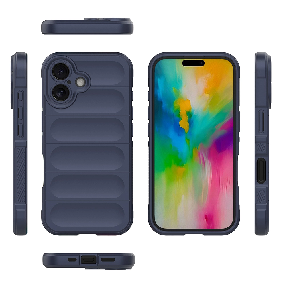 iPhone Uyumlu 16 Kılıf Esnek TPU Oyuklu Arka Yüzey Tasarımlı Zore Etnik Silikon Kapak