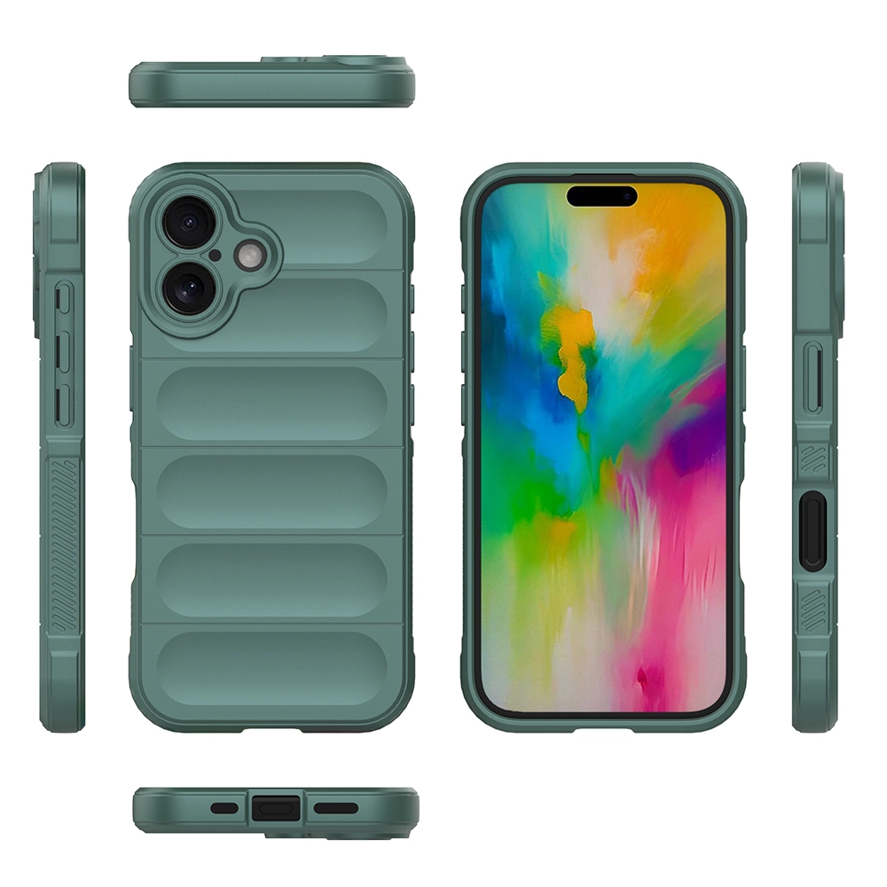 iPhone Uyumlu 16 Kılıf Esnek TPU Oyuklu Arka Yüzey Tasarımlı Zore Etnik Silikon Kapak