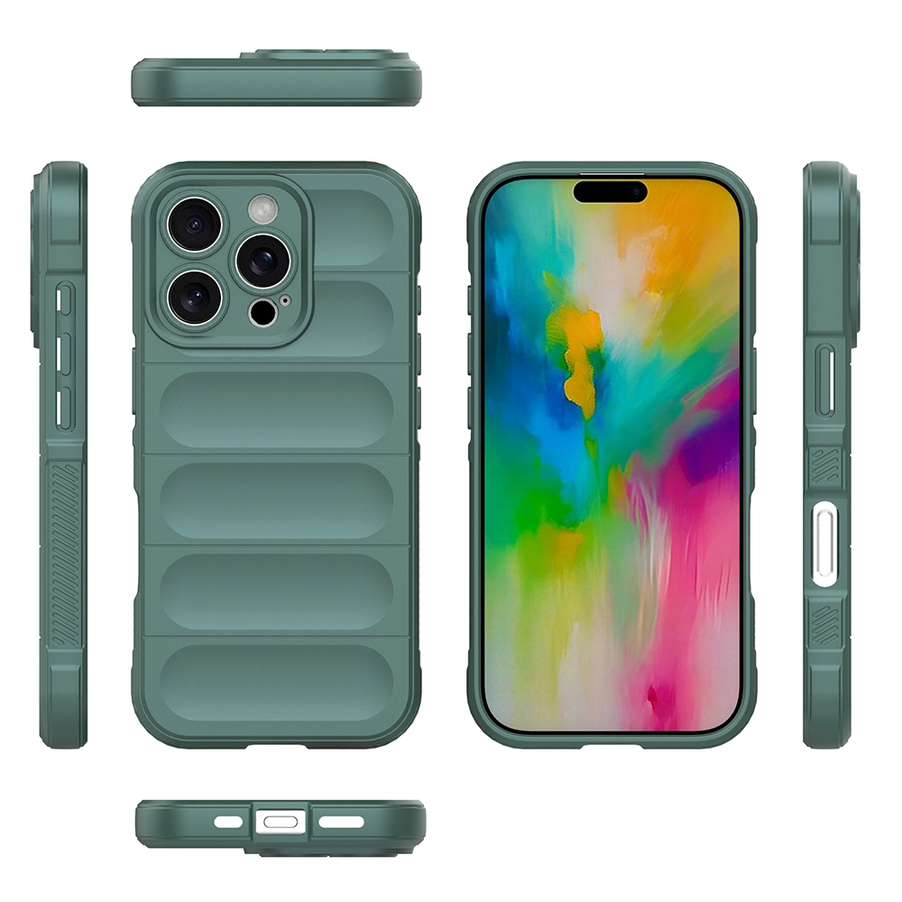 iPhone Uyumlu 16 Pro Kılıf Esnek TPU Oyuklu Arka Yüzey Tasarımlı Zore Etnik Silikon Kapak