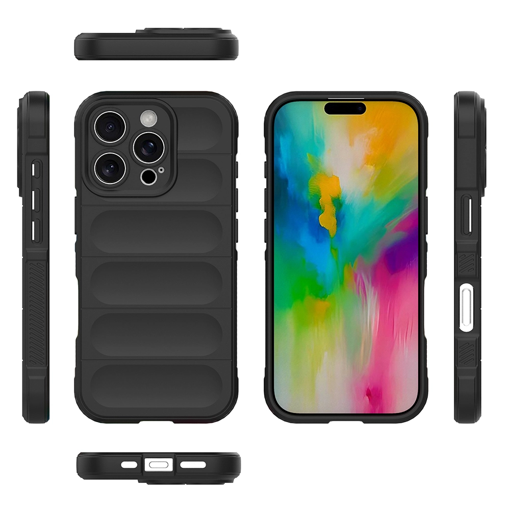 iPhone Uyumlu 16 Pro Kılıf Esnek TPU Oyuklu Arka Yüzey Tasarımlı Zore Etnik Silikon Kapak