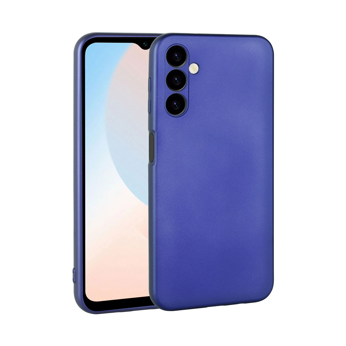Galaxy Uyumlu A16 Kılıf Zore Premier Silikon Kapak-Saks mavi