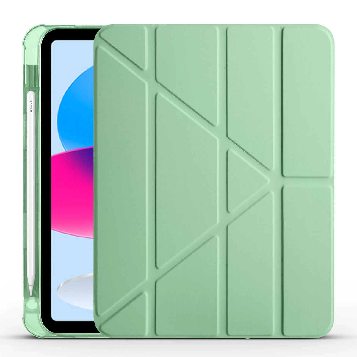 iPad Uyumlu 11.Nesil 2025 Kılıf Zore Tri Folding Kalem Bölmeli Standlı Kılıf