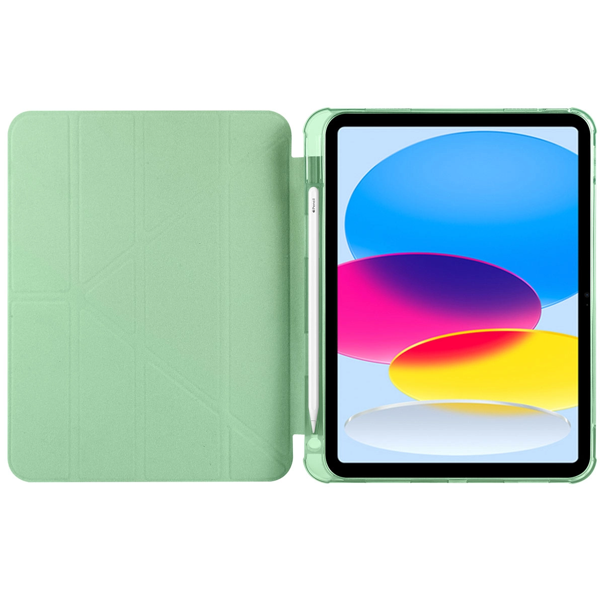 iPad Uyumlu 11.Nesil 2025 Kılıf Zore Tri Folding Kalem Bölmeli Standlı Kılıf