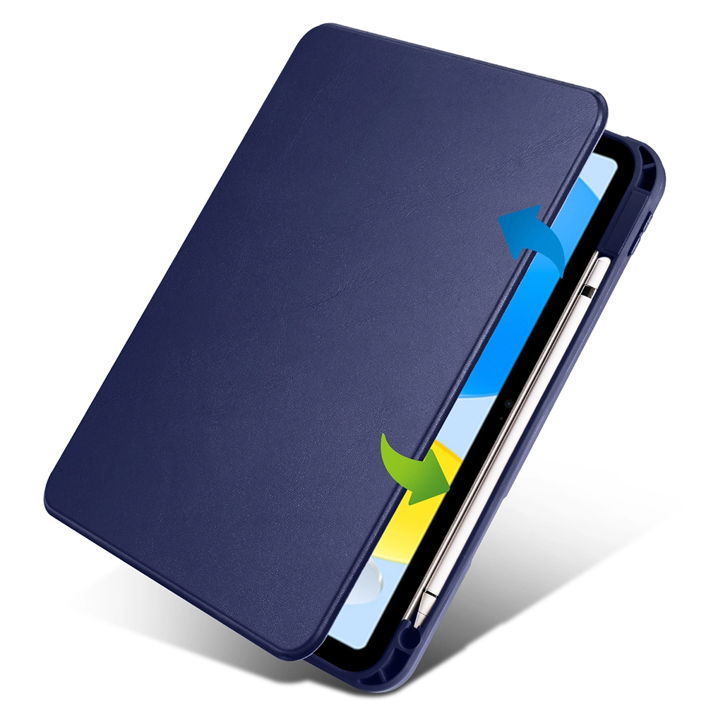 iPad Uyumlu 11.Nesil 2025 Kılıf Zore Termik Kalem Bölmeli Dönebilen Standlı Kılıf