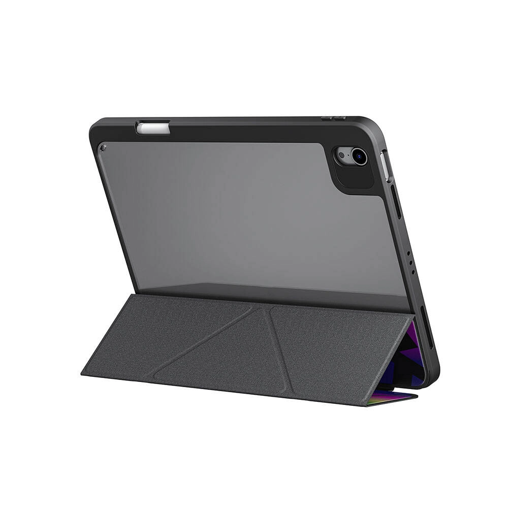 iPad Uyumlu Air 11 2025 M3 Kılıf SkinArma Holografik Tasarımlı Arkası Şeffaf Çıkarılabilir Magnetik Kira Kobai Kılıf