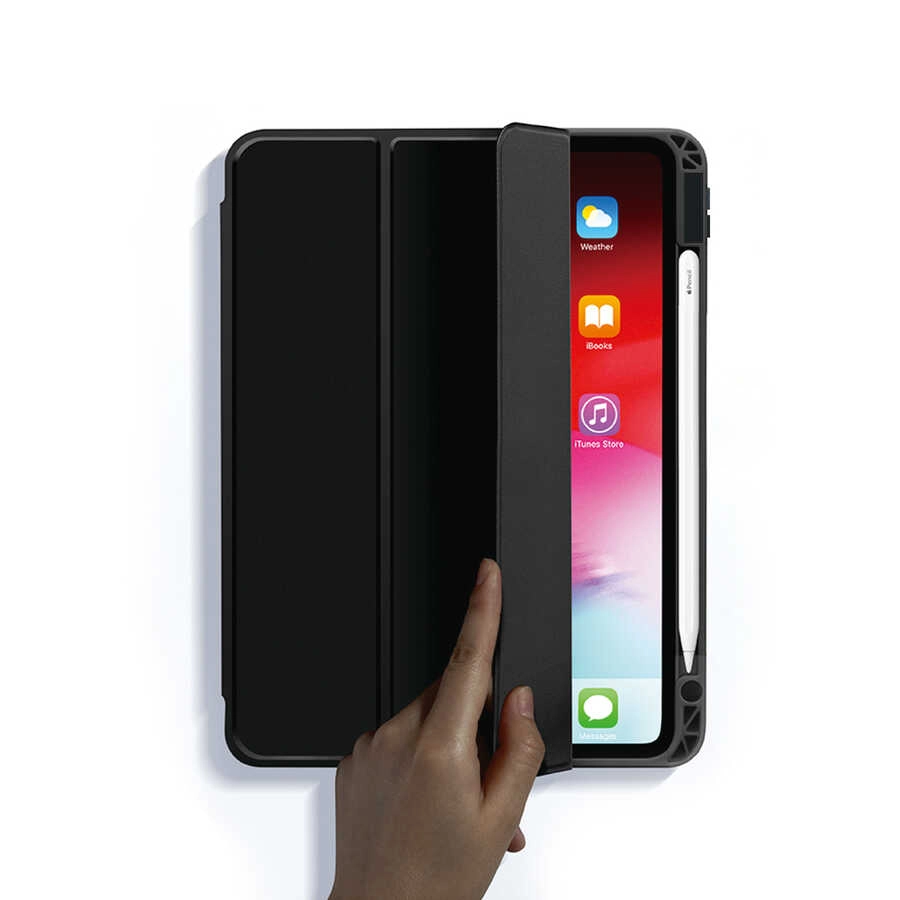 iPad Uyumlu Air 11 2025 M3 Kılıf Zore Nort Arkası Şeffaf Standlı Kılıf