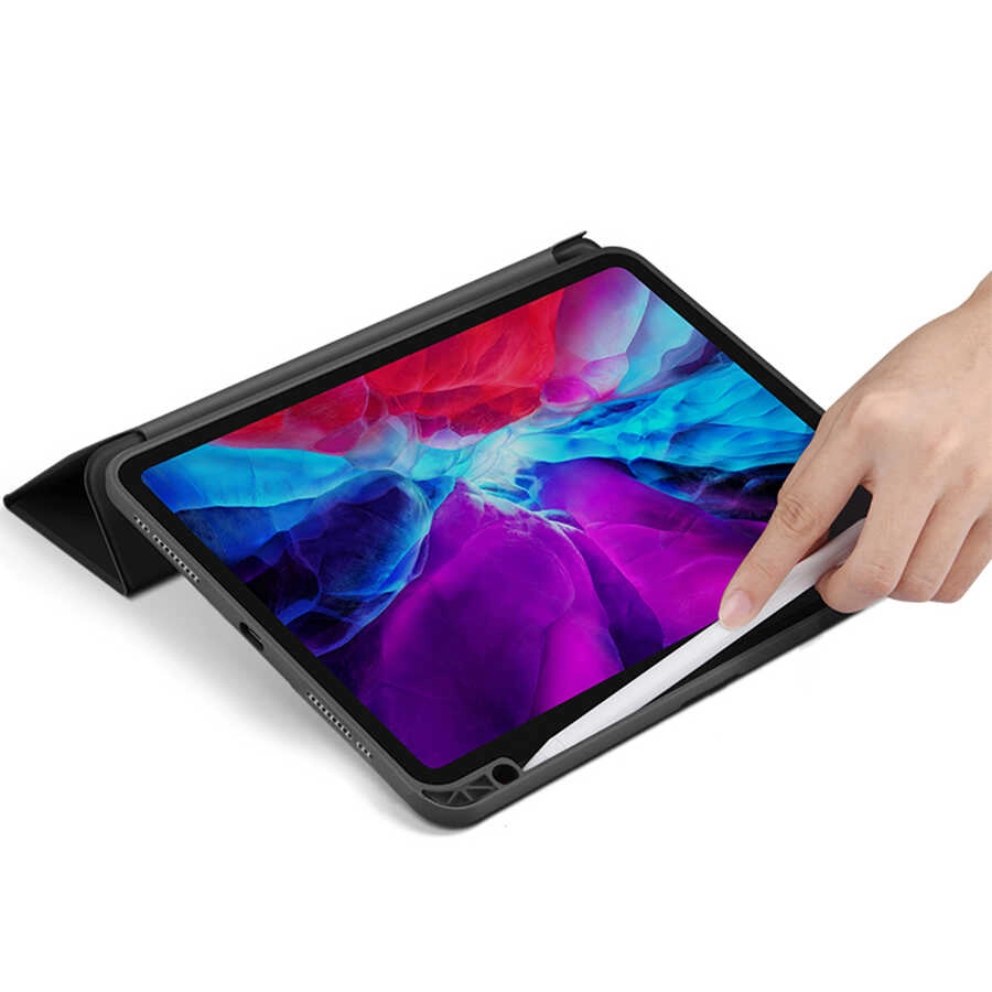 iPad Uyumlu Air 11 2025 M3 Kılıf Zore Nort Arkası Şeffaf Standlı Kılıf