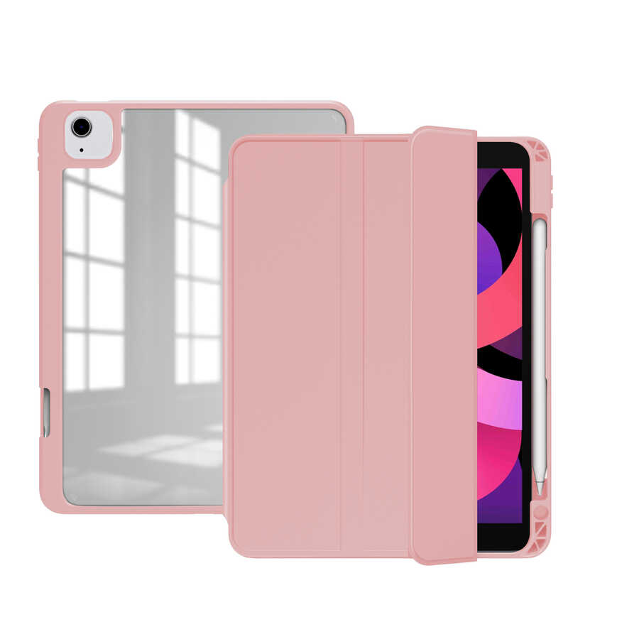 iPad Uyumlu Air 11 2025 M3 Kılıf Zore Nort Arkası Şeffaf Standlı Kılıf