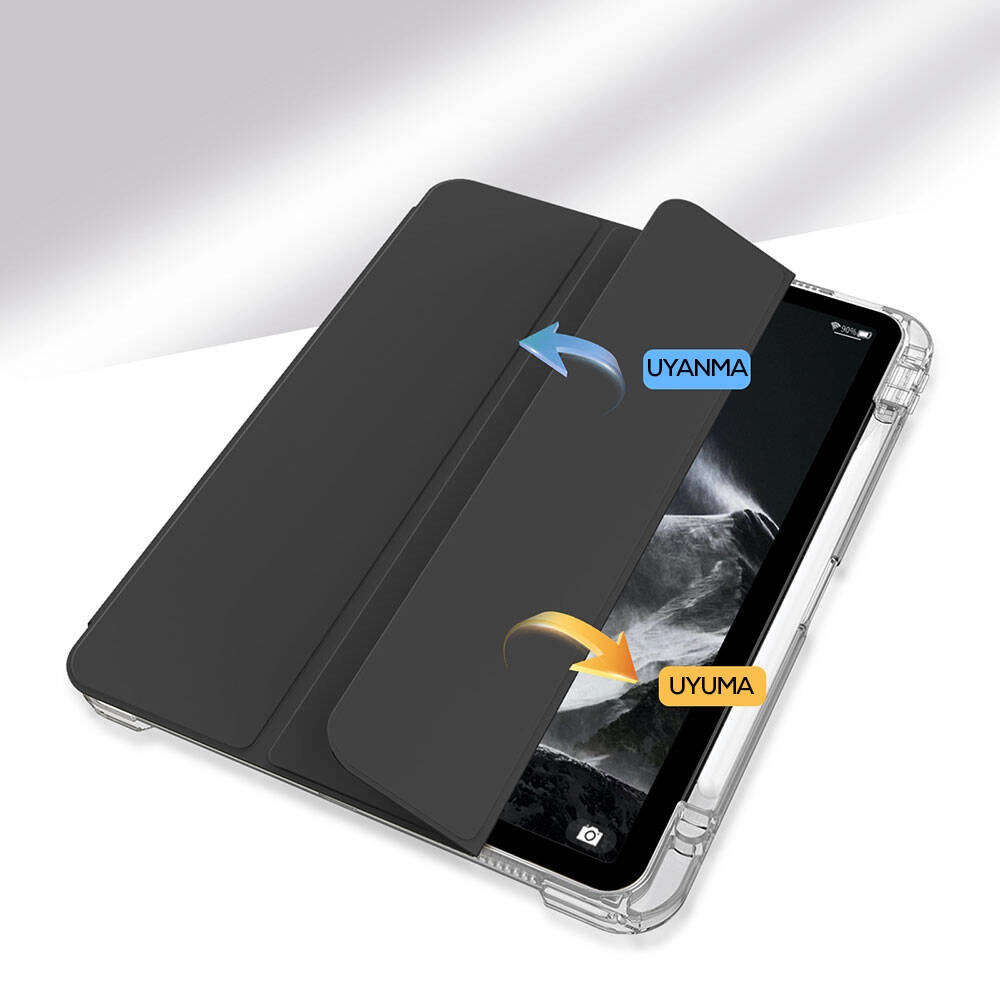 iPad Uyumlu Air 11 2025 M3 Kılıf Magnetik Ayrılabilen Airbagli Zore Sliding Tablet Kılıfı