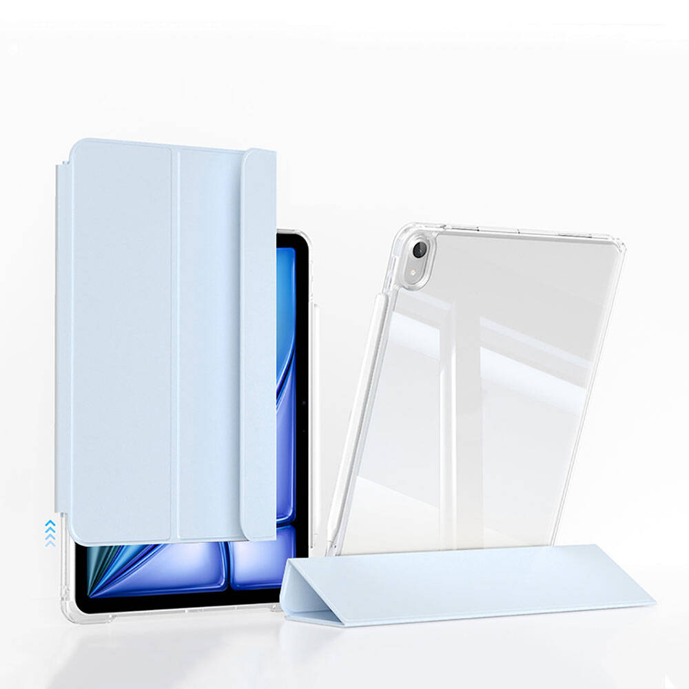 iPad Uyumlu Air 11 2025 M3 Kılıf Magnetik Ayrılabilen Airbagli Zore Sliding Tablet Kılıfı